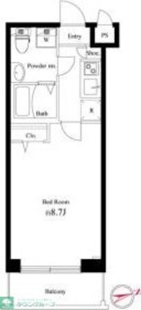 グランパーク東京ノースの物件間取画像